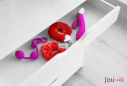 Drawer with sextoys inside.